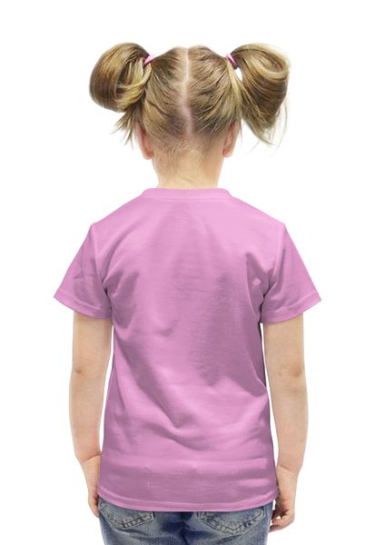 Заказать детскую футболку в Москве. Футболка с полной запечаткой для девочек полянка с цветами от nikol - готовые дизайны и нанесение принтов.