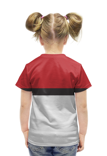 Заказать детскую футболку в Москве. Футболка с полной запечаткой для девочек Pokemon Go от cherdantcev - готовые дизайны и нанесение принтов.