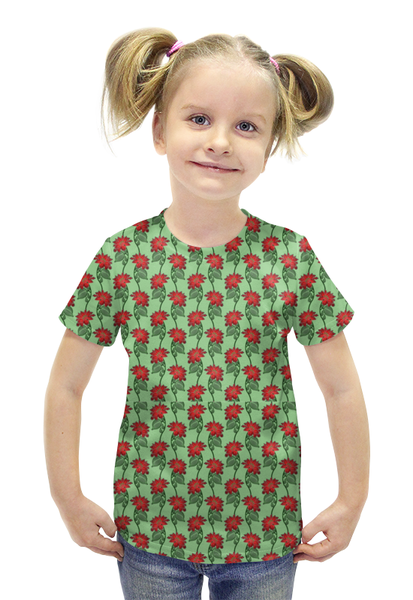 Заказать детскую футболку в Москве. Футболка с полной запечаткой для девочек загадки от Мира  - готовые дизайны и нанесение принтов.