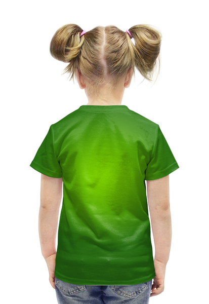 Заказать детскую футболку в Москве. Футболка с полной запечаткой для девочек Minecraft от T-shirt print  - готовые дизайны и нанесение принтов.