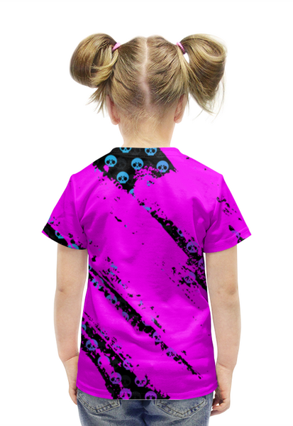 Заказать детскую футболку в Москве. Футболка с полной запечаткой для девочек Brawl Stars SANDY от weeert - готовые дизайны и нанесение принтов.