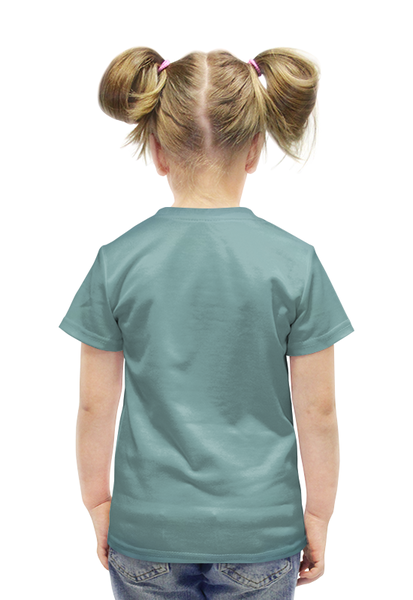 Заказать детскую футболку в Москве. Футболка с полной запечаткой для девочек Скелет  от ПРИНТЫ ПЕЧАТЬ  - готовые дизайны и нанесение принтов.