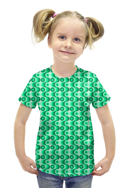Заказать детскую футболку в Москве. Футболка с полной запечаткой для девочек Ретро #1 от valezar - готовые дизайны и нанесение принтов.