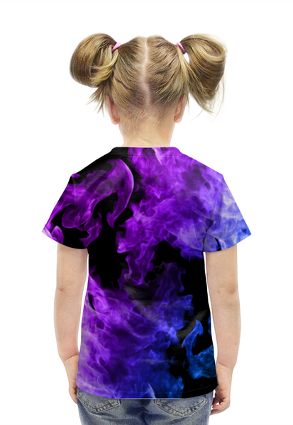 Заказать детскую футболку в Москве. Футболка с полной запечаткой для девочек Brawl Stars Leon Shark от weeert - готовые дизайны и нанесение принтов.