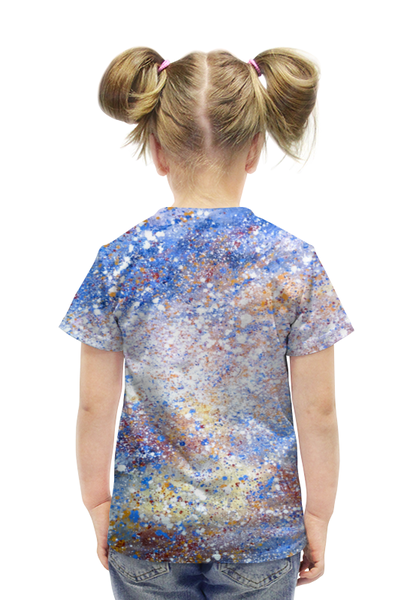 Заказать детскую футболку в Москве. Футболка с полной запечаткой для девочек Магелланово облако 2 от Люся Чарская - готовые дизайны и нанесение принтов.