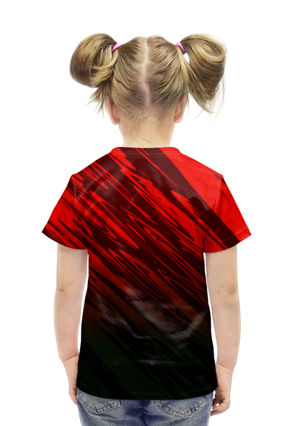 Заказать детскую футболку в Москве. Футболка с полной запечаткой для девочек Разводы от THE_NISE  - готовые дизайны и нанесение принтов.