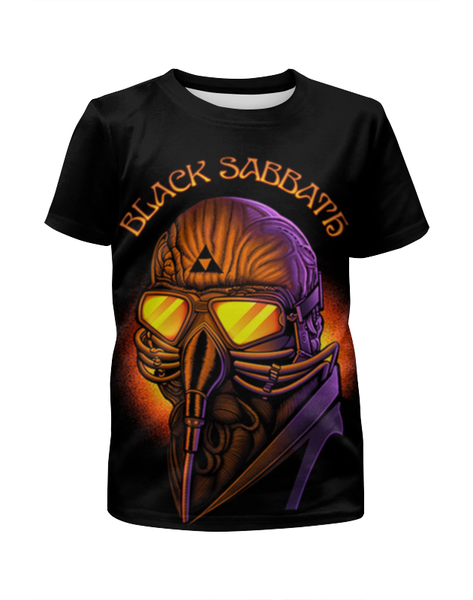 Заказать детскую футболку в Москве. Футболка с полной запечаткой для девочек Black Sabbath  от ПРИНТЫ ПЕЧАТЬ  - готовые дизайны и нанесение принтов.