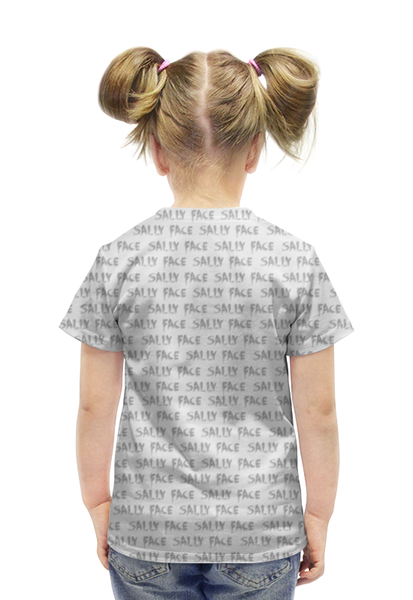 Заказать детскую футболку в Москве. Футболка с полной запечаткой для девочек Sally Face от weeert - готовые дизайны и нанесение принтов.