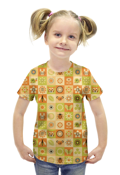 Заказать детскую футболку в Москве. Футболка с полной запечаткой для девочек Детский рисунок от Александр Гришин - готовые дизайны и нанесение принтов.
