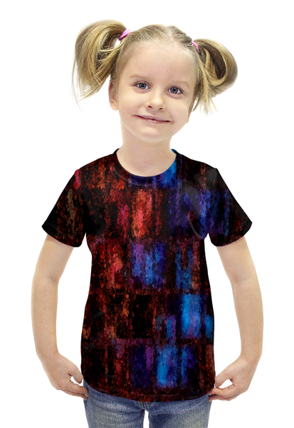 Заказать детскую футболку в Москве. Футболка с полной запечаткой для девочек absolute от THE_NISE  - готовые дизайны и нанесение принтов.