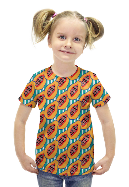 Заказать детскую футболку в Москве. Футболка с полной запечаткой для девочек Авторский стиль от mimiart  - готовые дизайны и нанесение принтов.