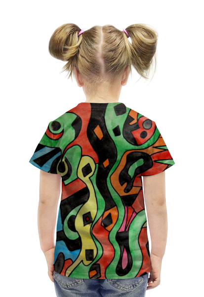 Заказать детскую футболку в Москве. Футболка с полной запечаткой для девочек g1d1d`,p1c от Vadim Koval - готовые дизайны и нанесение принтов.