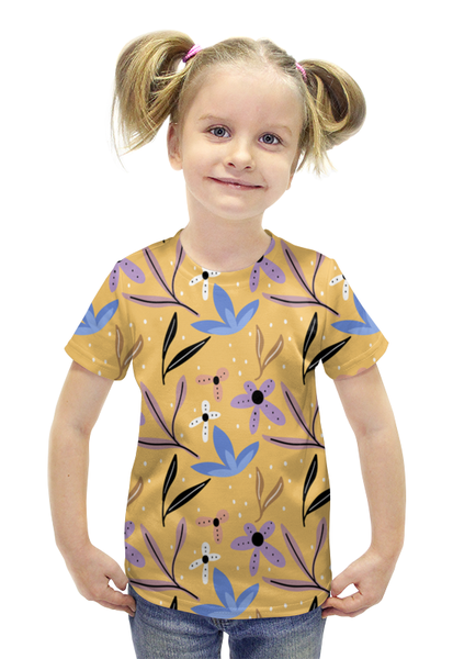 Заказать детскую футболку в Москве. Футболка с полной запечаткой для девочек  весна от THE_NISE  - готовые дизайны и нанесение принтов.