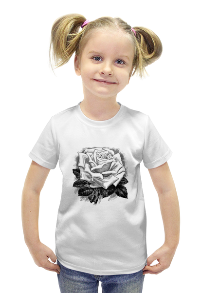 Заказать детскую футболку в Москве. Футболка с полной запечаткой для девочек  Цветок от THE_NISE  - готовые дизайны и нанесение принтов.