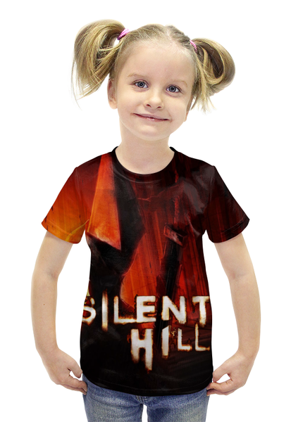 Заказать детскую футболку в Москве. Футболка с полной запечаткой для девочек Silent Hill от scrat29@yandex.ru - готовые дизайны и нанесение принтов.