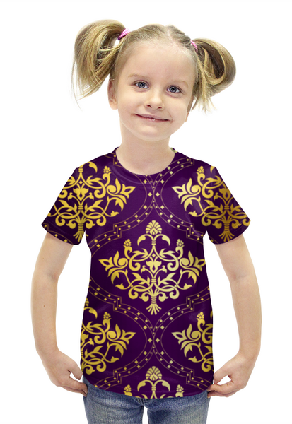 Заказать детскую футболку в Москве. Футболка с полной запечаткой для девочек  ВОСТОЧНЫЙ УЗОР от Natali  - готовые дизайны и нанесение принтов.