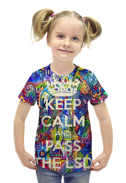 Заказать детскую футболку в Москве. Футболка с полной запечаткой для девочек Аlluring inspiration от Артём Шарапаев - готовые дизайны и нанесение принтов.