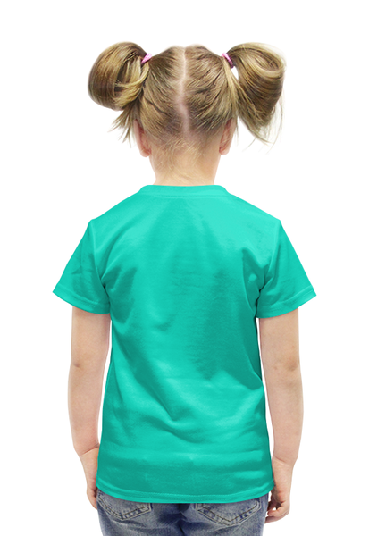 Заказать детскую футболку в Москве. Футболка с полной запечаткой для девочек Венузавр от scoopysmith - готовые дизайны и нанесение принтов.
