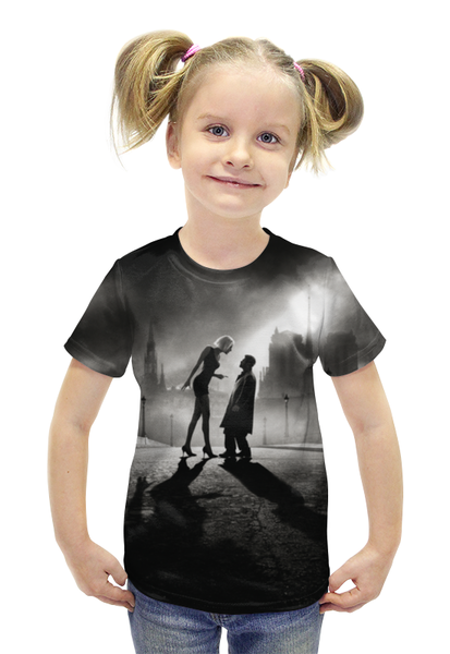 Заказать детскую футболку в Москве. Футболка с полной запечаткой для девочек Ангел А от skynatural - готовые дизайны и нанесение принтов.