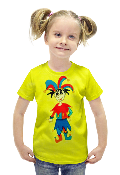 Заказать детскую футболку в Москве. Футболка с полной запечаткой для девочек Улыбнись! от mrs-snit@yandex.ru - готовые дизайны и нанесение принтов.