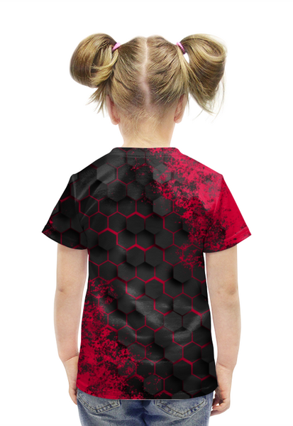 Заказать детскую футболку в Москве. Футболка с полной запечаткой для девочек Brawl Stars CROW от weeert - готовые дизайны и нанесение принтов.