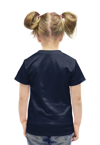 Заказать детскую футболку в Москве. Футболка с полной запечаткой для девочек Эволюция от ПРИНТЫ ПЕЧАТЬ  - готовые дизайны и нанесение принтов.