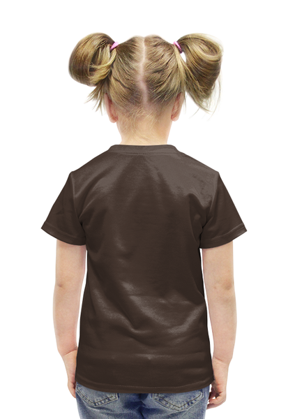 Заказать детскую футболку в Москве. Футболка с полной запечаткой для девочек Собачка от ПРИНТЫ ПЕЧАТЬ  - готовые дизайны и нанесение принтов.
