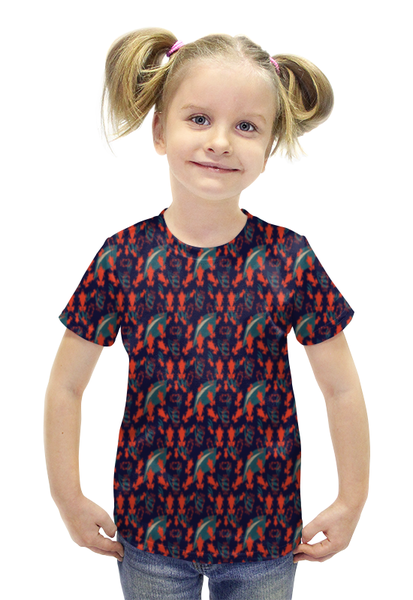 Заказать детскую футболку в Москве. Футболка с полной запечаткой для девочек Сновидения  от Asparagus Lab + Masha Saunders - готовые дизайны и нанесение принтов.
