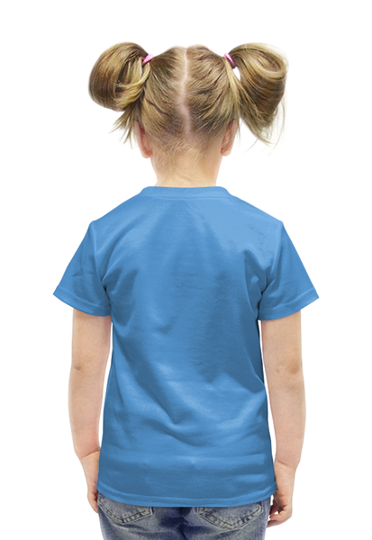 Заказать детскую футболку в Москве. Футболка с полной запечаткой для девочек Горное озеро от THE_NISE  - готовые дизайны и нанесение принтов.