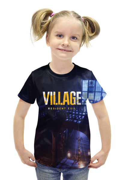 Заказать детскую футболку в Москве. Футболка с полной запечаткой для девочек Resident Evil 8 : Village от  PRO_DESIGN - готовые дизайны и нанесение принтов.