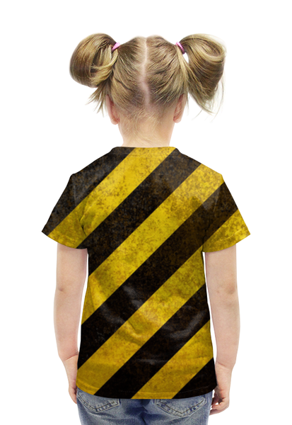 Заказать детскую футболку в Москве. Футболка с полной запечаткой для девочек Полосы 6 от Виктор Гришин - готовые дизайны и нанесение принтов.