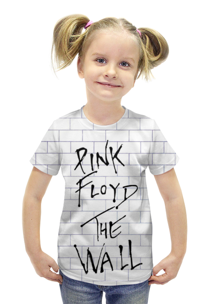 Заказать детскую футболку в Москве. Футболка с полной запечаткой для девочек Pink Floyd The Wall от inPrintio - готовые дизайны и нанесение принтов.