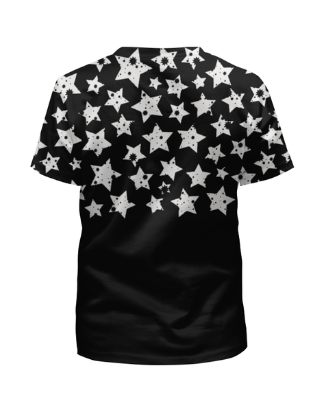Заказать детскую футболку в Москве. Футболка с полной запечаткой для девочек Stars от Никита Коледенков - готовые дизайны и нанесение принтов.