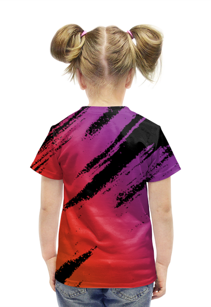 Заказать детскую футболку в Москве. Футболка с полной запечаткой для девочек Likee (LIKE Video) от vista12761@rambler.ru - готовые дизайны и нанесение принтов.
