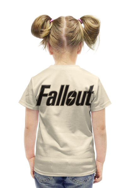 Заказать детскую футболку в Москве. Футболка с полной запечаткой для девочек Fallout game от Leichenwagen - готовые дизайны и нанесение принтов.