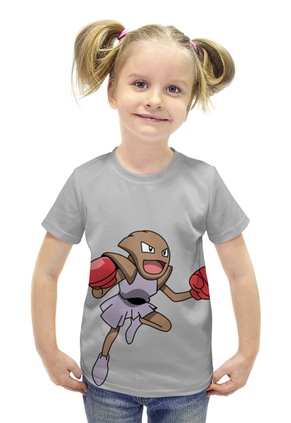 Заказать детскую футболку в Москве. Футболка с полной запечаткой для девочек Хитмончан от scoopysmith - готовые дизайны и нанесение принтов.