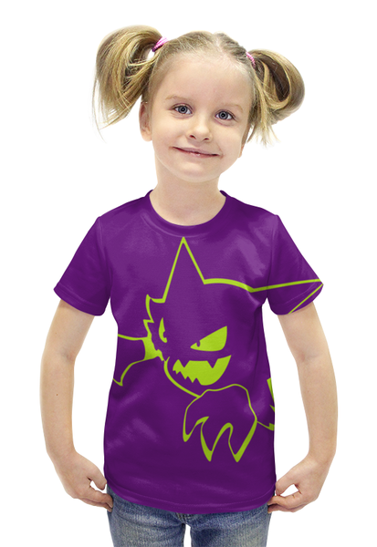 Заказать детскую футболку в Москве. Футболка с полной запечаткой для девочек Хонтер от scoopysmith - готовые дизайны и нанесение принтов.