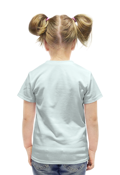Заказать детскую футболку в Москве. Футболка с полной запечаткой для девочек Олененок от THE_NISE  - готовые дизайны и нанесение принтов.