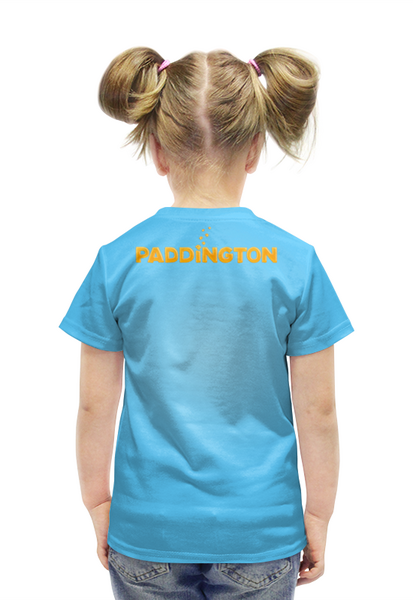 Заказать детскую футболку в Москве. Футболка с полной запечаткой для девочек Paddington   от T-shirt print  - готовые дизайны и нанесение принтов.