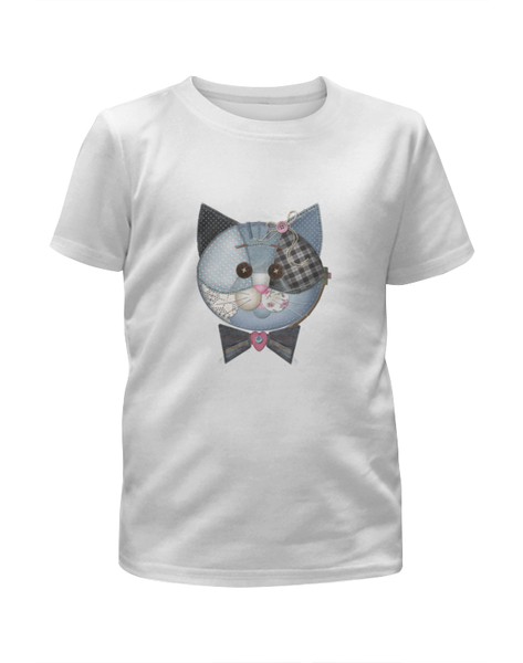 Заказать детскую футболку в Москве. Футболка с полной запечаткой для девочек Котик от THE_NISE  - готовые дизайны и нанесение принтов.