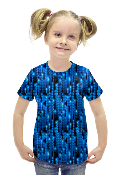 Заказать детскую футболку в Москве. Футболка с полной запечаткой для девочек Символы от THE_NISE  - готовые дизайны и нанесение принтов.