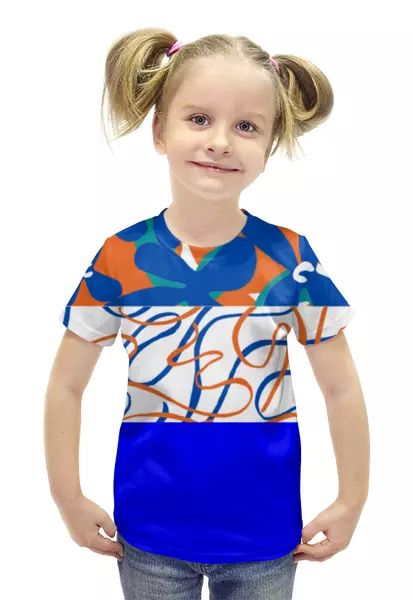 Заказать детскую футболку в Москве. Футболка с полной запечаткой для девочек Вдохновение от Ekaterina Ulyanova - готовые дизайны и нанесение принтов.