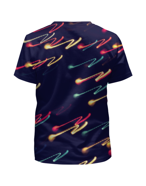 Заказать детскую футболку в Москве. Футболка с полной запечаткой для девочек преломление света от Niq=D - готовые дизайны и нанесение принтов.