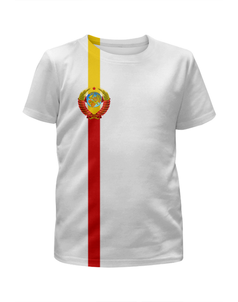 Заказать детскую футболку в Москве. Футболка с полной запечаткой для девочек Советский Союз от THE_NISE  - готовые дизайны и нанесение принтов.