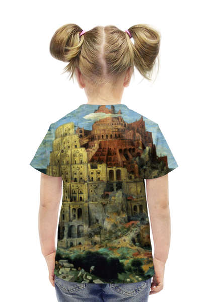 Заказать детскую футболку в Москве. Футболка с полной запечаткой для девочек Питер Брейгель от CoolDesign - готовые дизайны и нанесение принтов.