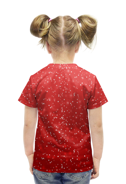Заказать детскую футболку в Москве. Футболка с полной запечаткой для девочек Блеск конфетти от THE_NISE  - готовые дизайны и нанесение принтов.