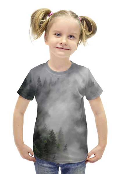 Заказать детскую футболку в Москве. Футболка с полной запечаткой для девочек Лес Австрии от Олег Алиев - готовые дизайны и нанесение принтов.
