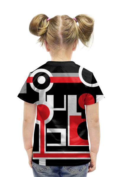 Заказать детскую футболку в Москве. Футболка с полной запечаткой для девочек Направление от Vadim Koval - готовые дизайны и нанесение принтов.
