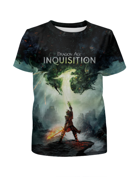 Заказать детскую футболку в Москве. Футболка с полной запечаткой для девочек Dragon Age Inquisition  от prototip8 - готовые дизайны и нанесение принтов.