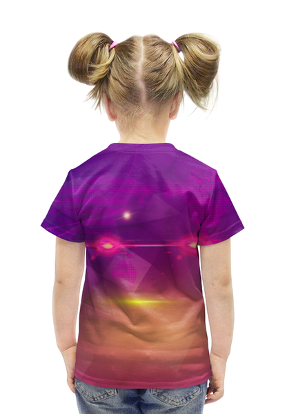 Заказать детскую футболку в Москве. Футболка с полной запечаткой для девочек Brawl Stars     от T-shirt print  - готовые дизайны и нанесение принтов.